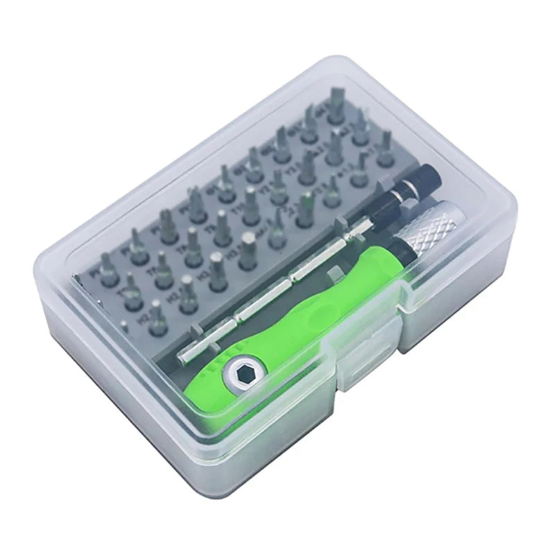 32 in 1 Multifunctional Screwdriver Set Mini Small Screwdriver Torx Phillips Magnetic Screw Driver Bit Portable Repair Tool Kit