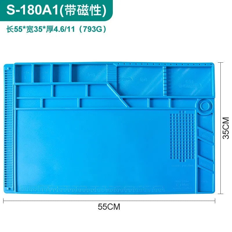 Antistatic ESD Soldering Mat For Bga Rework Station Large Ipad Repair Heat Insulation Mat Pad Small Silicon Mat Thick Soldering