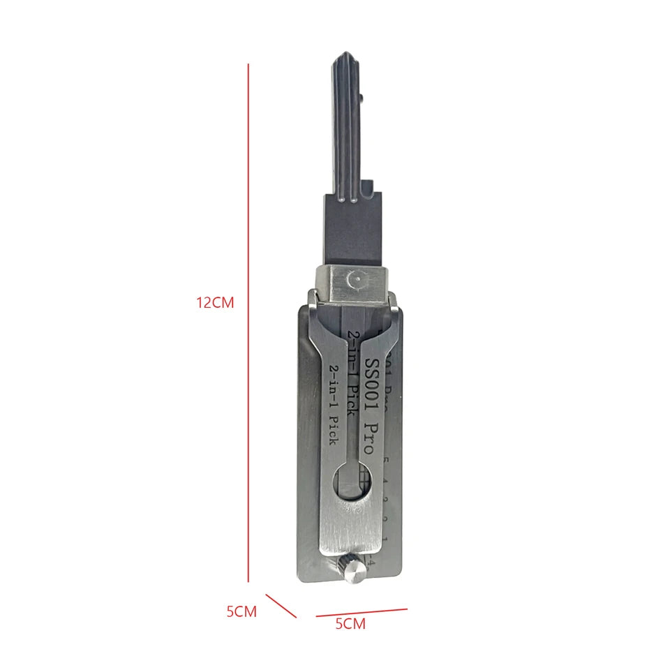 Stainless Steel Precision Tool SS001 Pro O-ring Pickup Kit Hook Tool Maintenance Repair Kit Key Decoder Only for Straight Groove