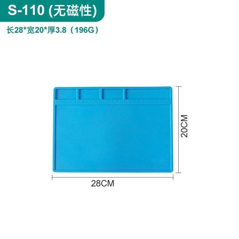 Antistatic ESD Soldering Mat For Bga Rework Station Large Ipad Repair Heat Insulation Mat Pad Small Silicon Mat Thick Soldering