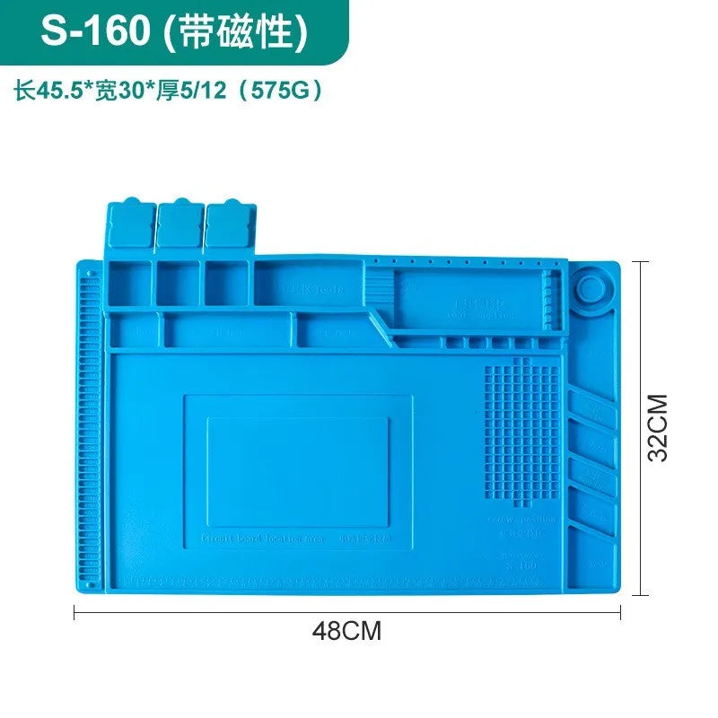 Antistatic ESD Soldering Mat For Bga Rework Station Large Ipad Repair Heat Insulation Mat Pad Small Silicon Mat Thick Soldering