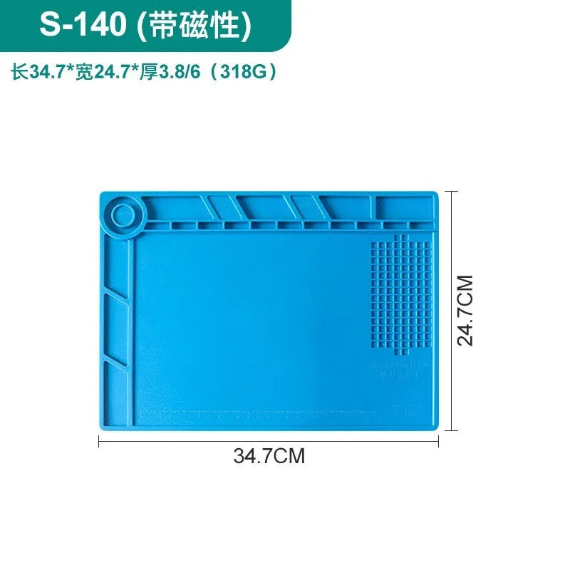 Antistatic ESD Soldering Mat For Bga Rework Station Large Ipad Repair Heat Insulation Mat Pad Small Silicon Mat Thick Soldering