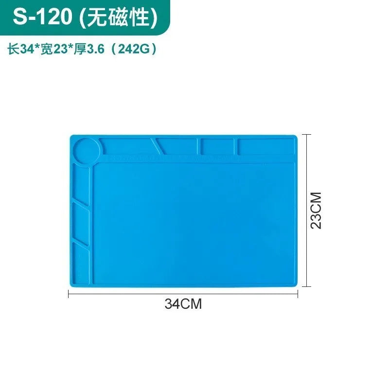Antistatic ESD Soldering Mat For Bga Rework Station Large Ipad Repair Heat Insulation Mat Pad Small Silicon Mat Thick Soldering