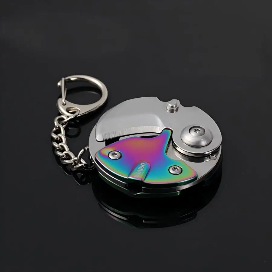 Multifunctional Folding Pocket Knife Outdoor Screwdriver Mini Repair Tool Pendant Neck Key EDC Tool Removable Fruit Knife