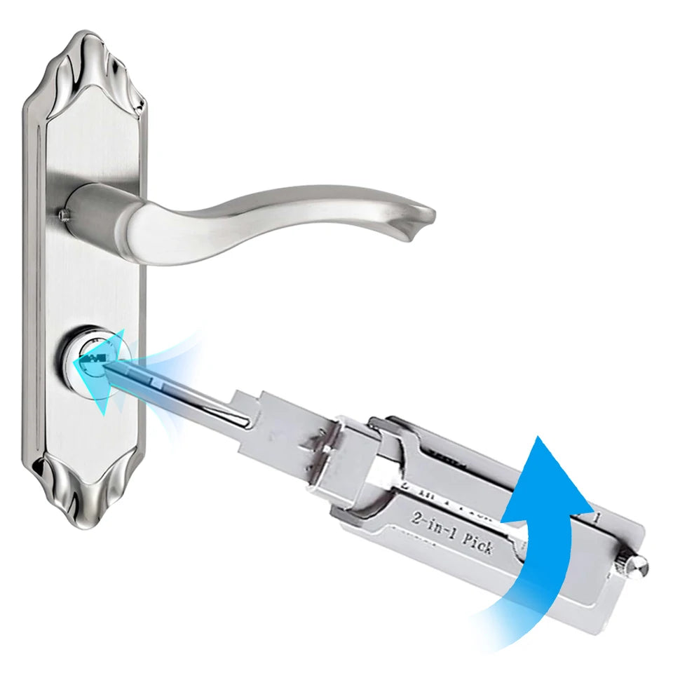 1-5pcs Stainless Steel Key Decoder SS001 O-ring Pickup Kit Pickup Hand Tool Maintenance Repair Kit