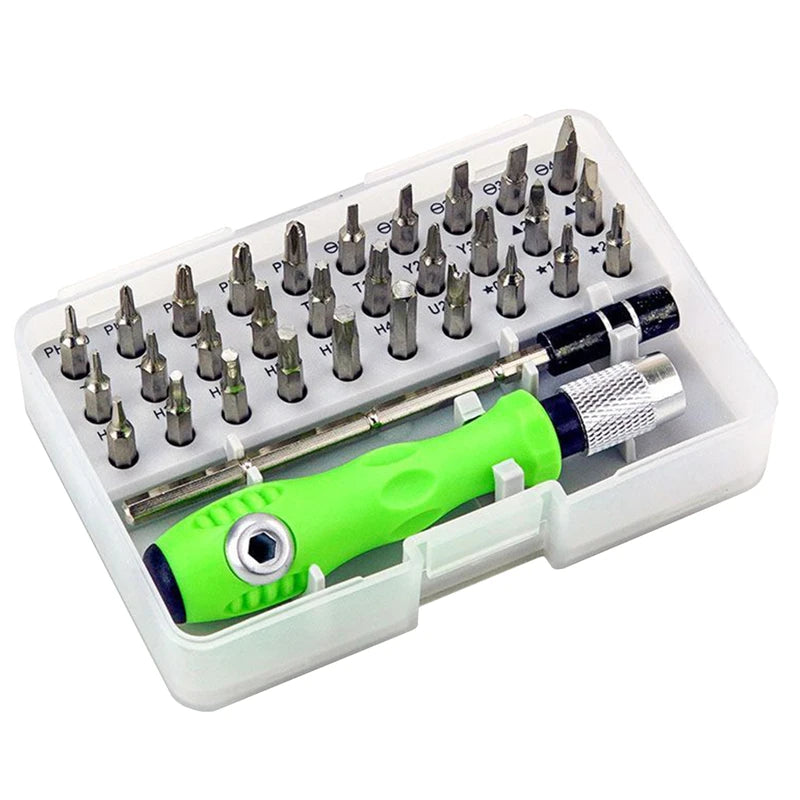 32 in 1  Screwdriver Set Precision Magnetic bit Screw drivers Handle Kits Phone PC Repair Hand Tools for IPhone Watch Camera