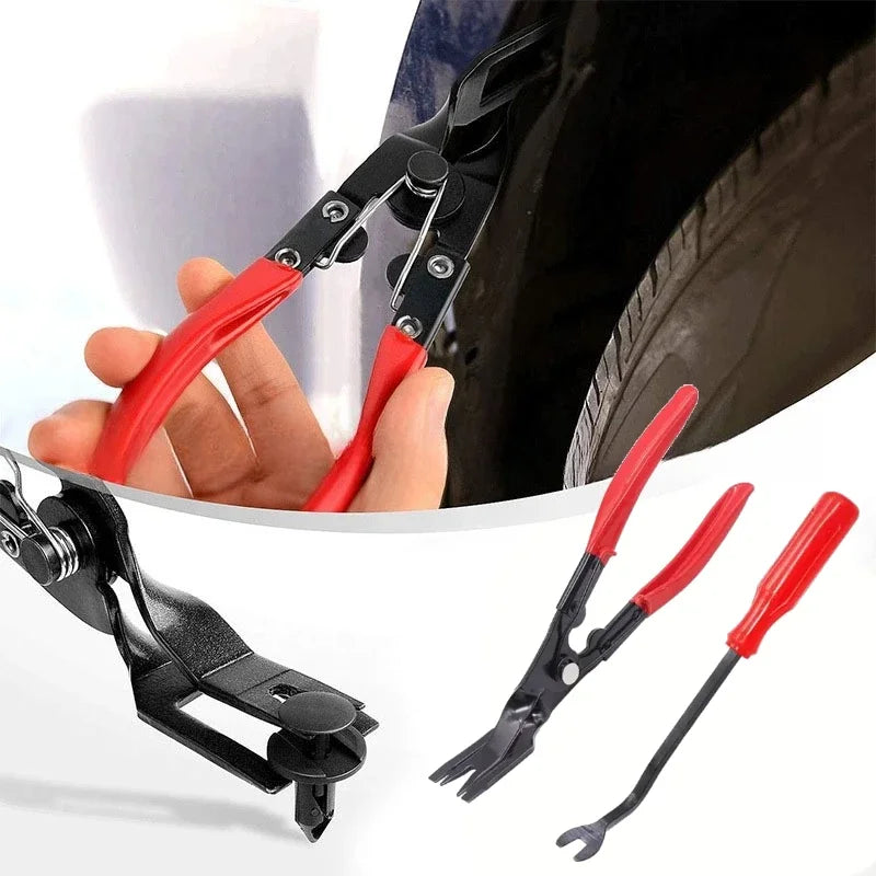 1/4PC Car Clip Pliers Tool Panel Clip Pliers Set Fastener Remover  Auto Retainer Clip Trim Rivet Removal Tool  Auto Door Car Uph