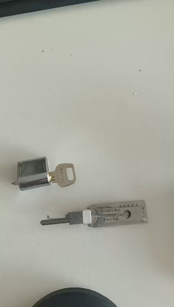 Stainless Steel Precision Tool SS001 Pro O-ring Pickup Kit Hook Tool Maintenance Repair Kit Key Decoder Only for Straight Groove